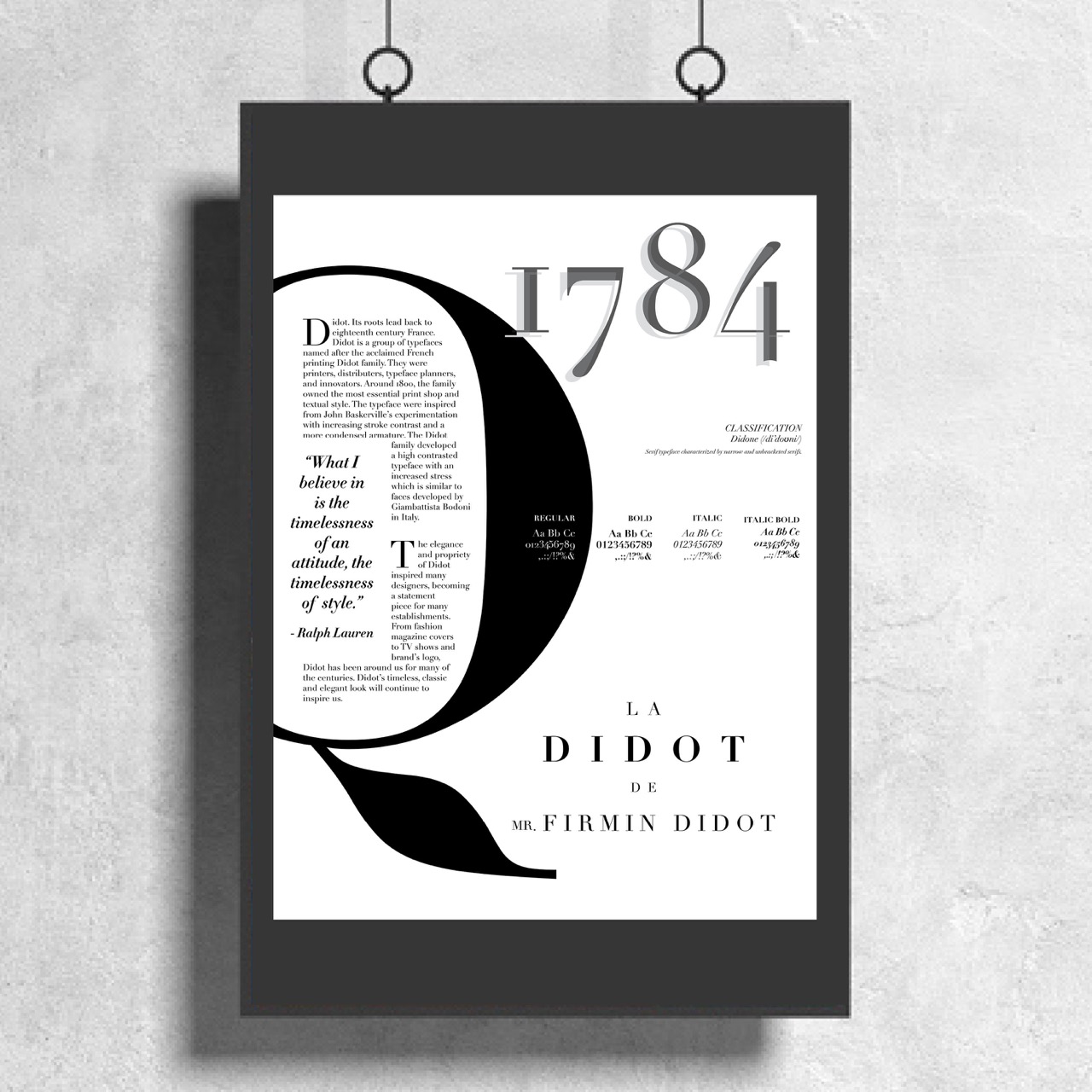 Type Specimen Poster