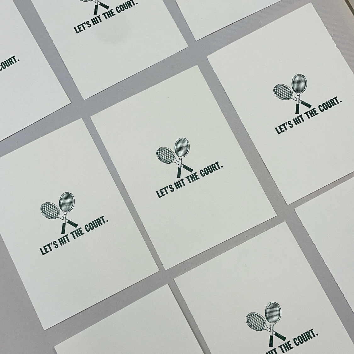 letterpress postcard